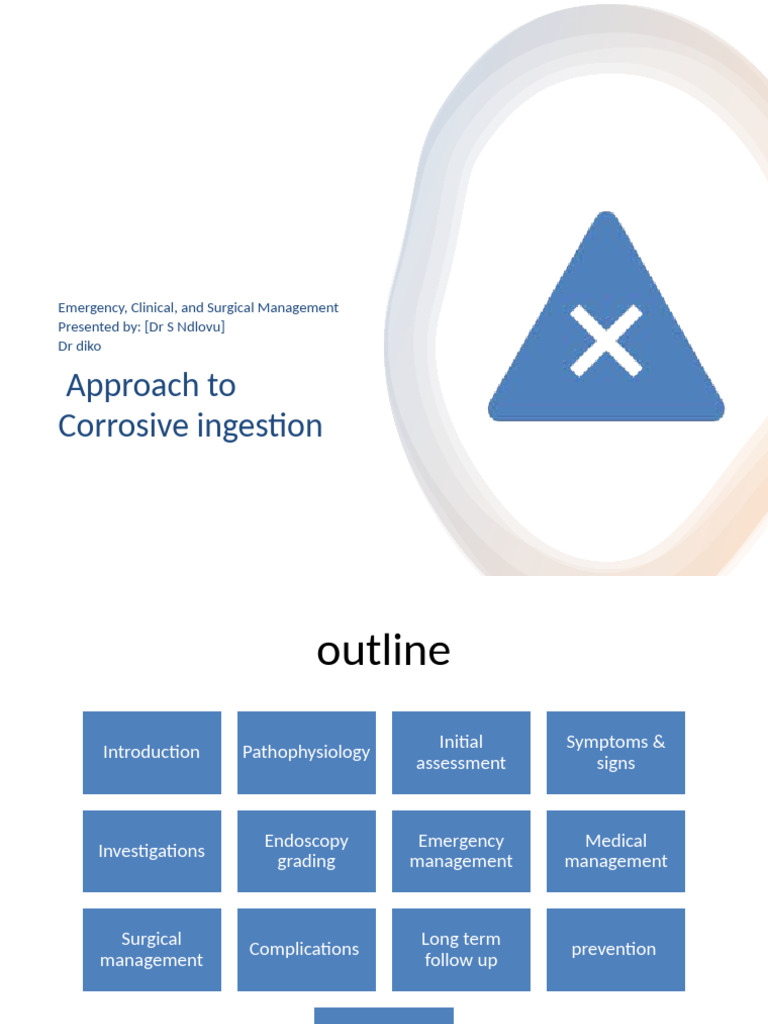 Caustic Injury Approach | PDF
