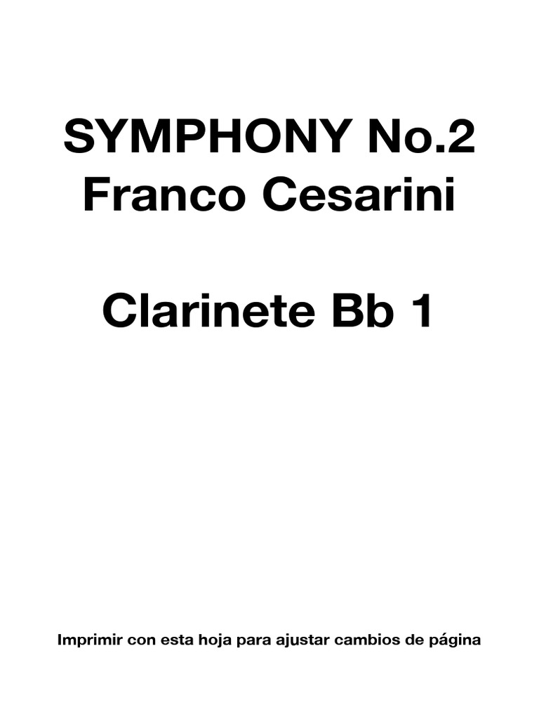 CESARINI 2 CLARINETE BB 1 Imprimir Así - Compressed | PDF