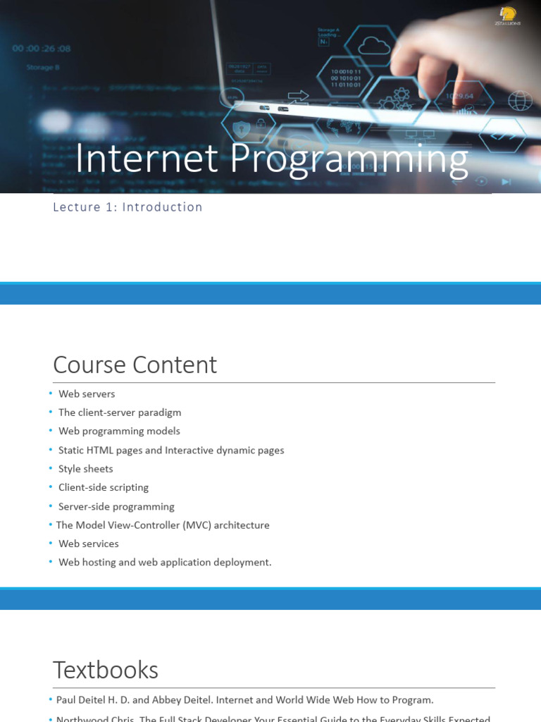 Internet Programming 01 | PDF