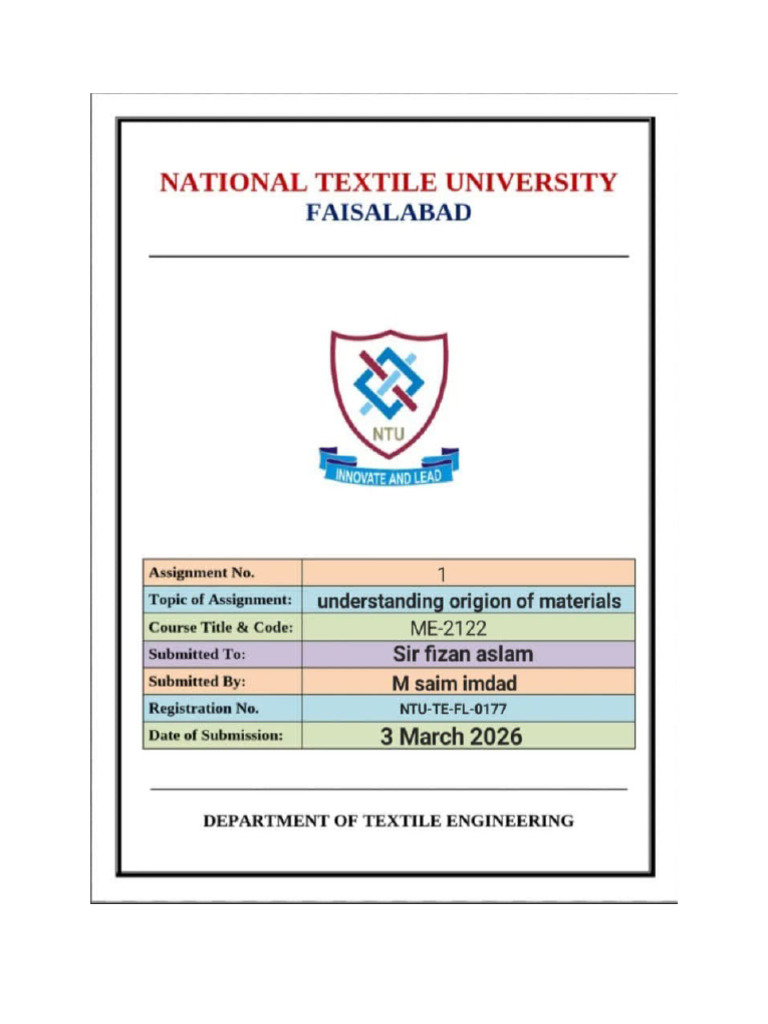 Muhammad Saim Imdad 0177 ME Assignment 1 and 2 | PDF