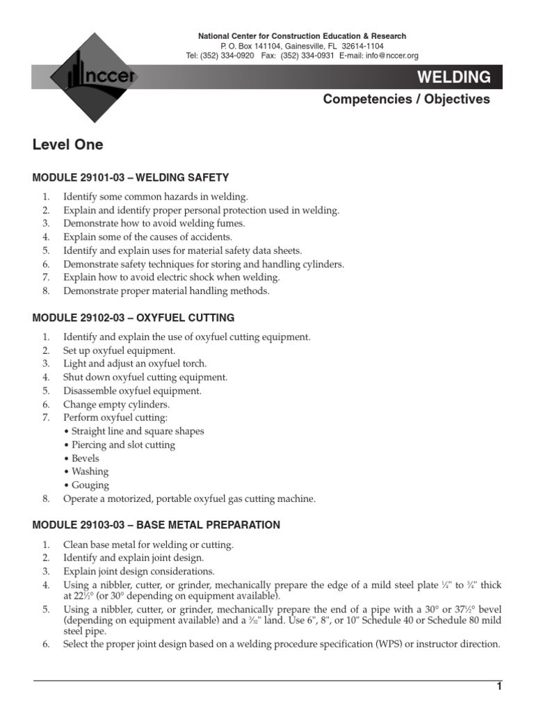 Welding Training Course | PDF