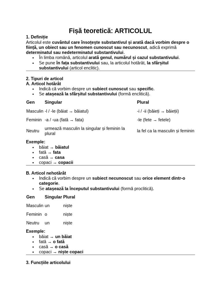Articol, Teorie | PDF