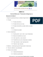 Requisitos para treinamento de segurança em caldeiras e unidades de processo