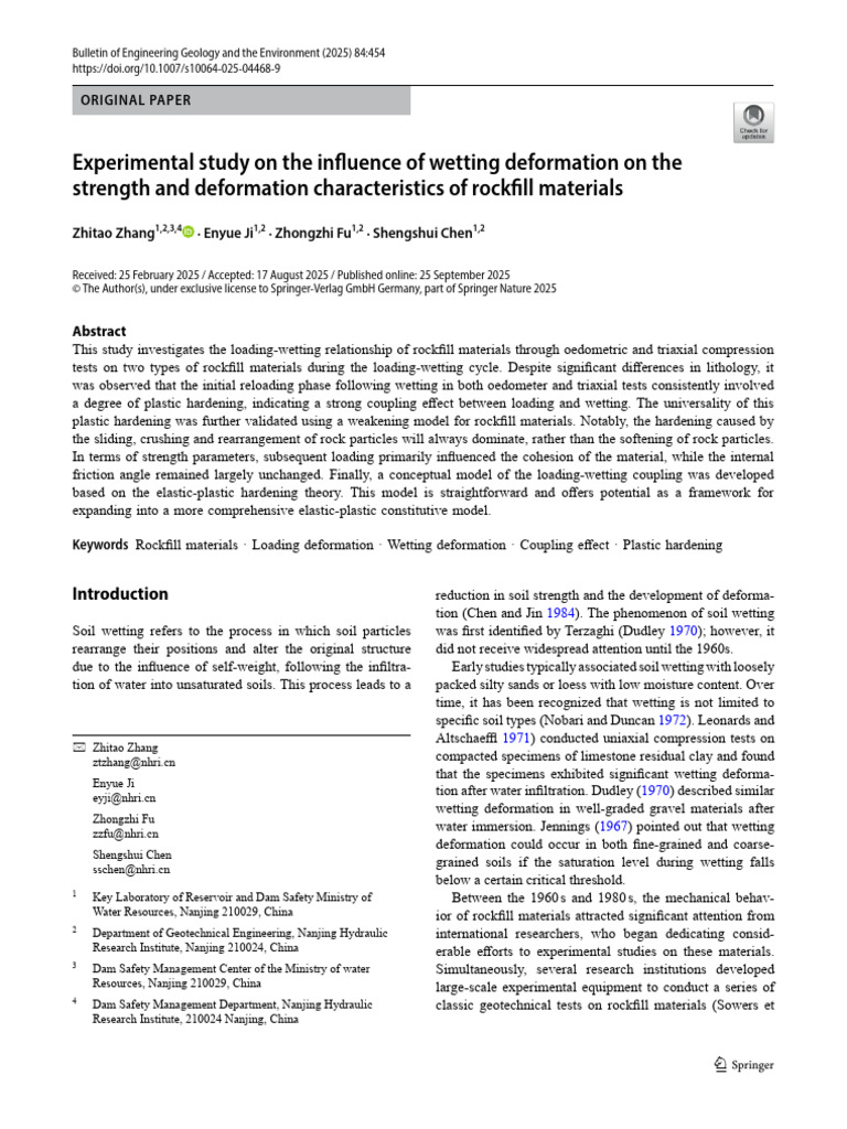 Zhang Et Al-Experimental Study On The Influence of Wetting Deformation ...