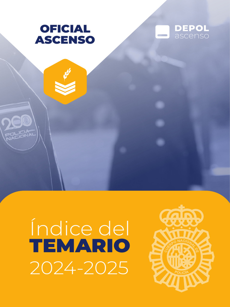 Depol Indice Temario Oficial Ascenso 2024 2025 | PDF