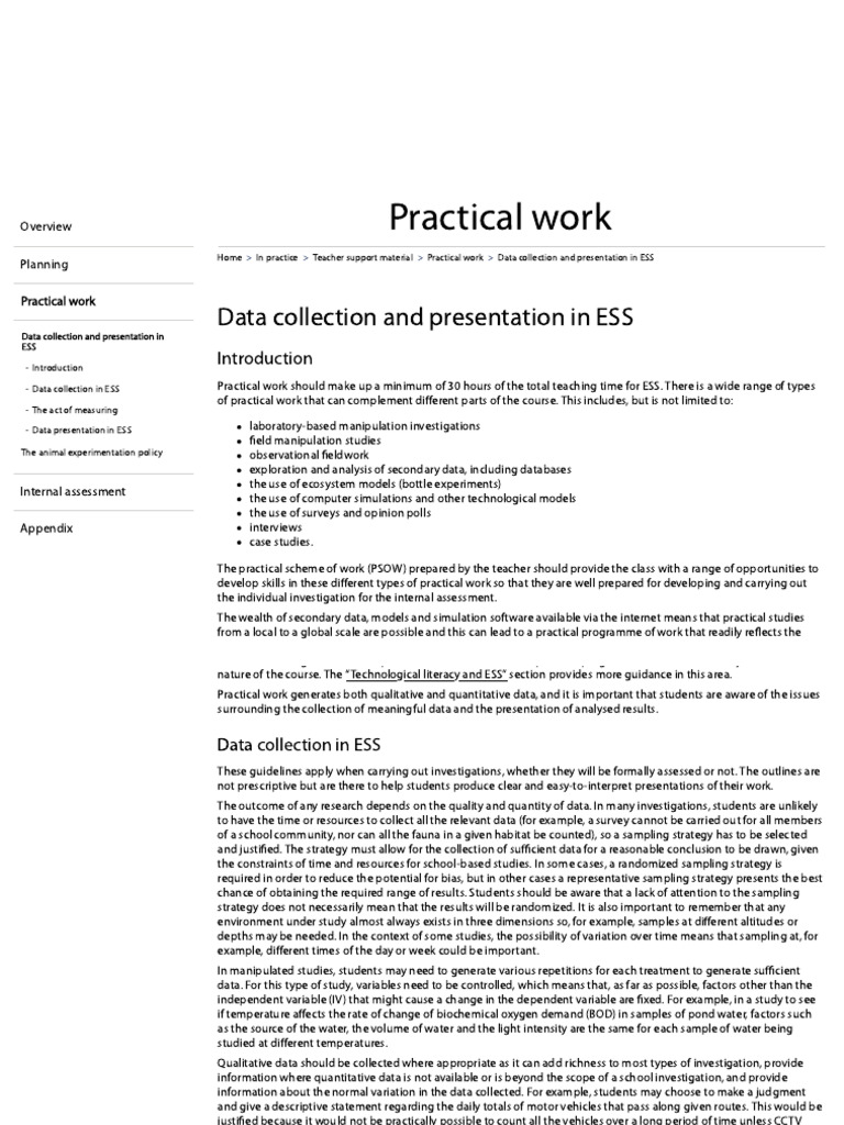 Practical Work | PDF