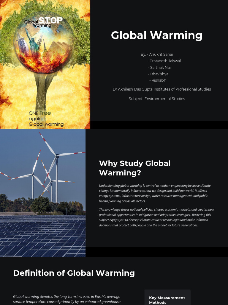 Evs Project - Global Warming | PDF