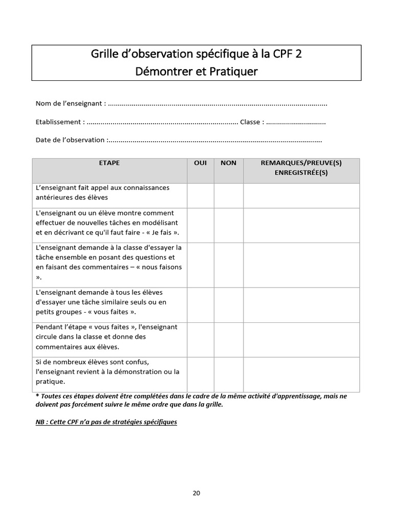 Manuel Coach CPF2 | PDF