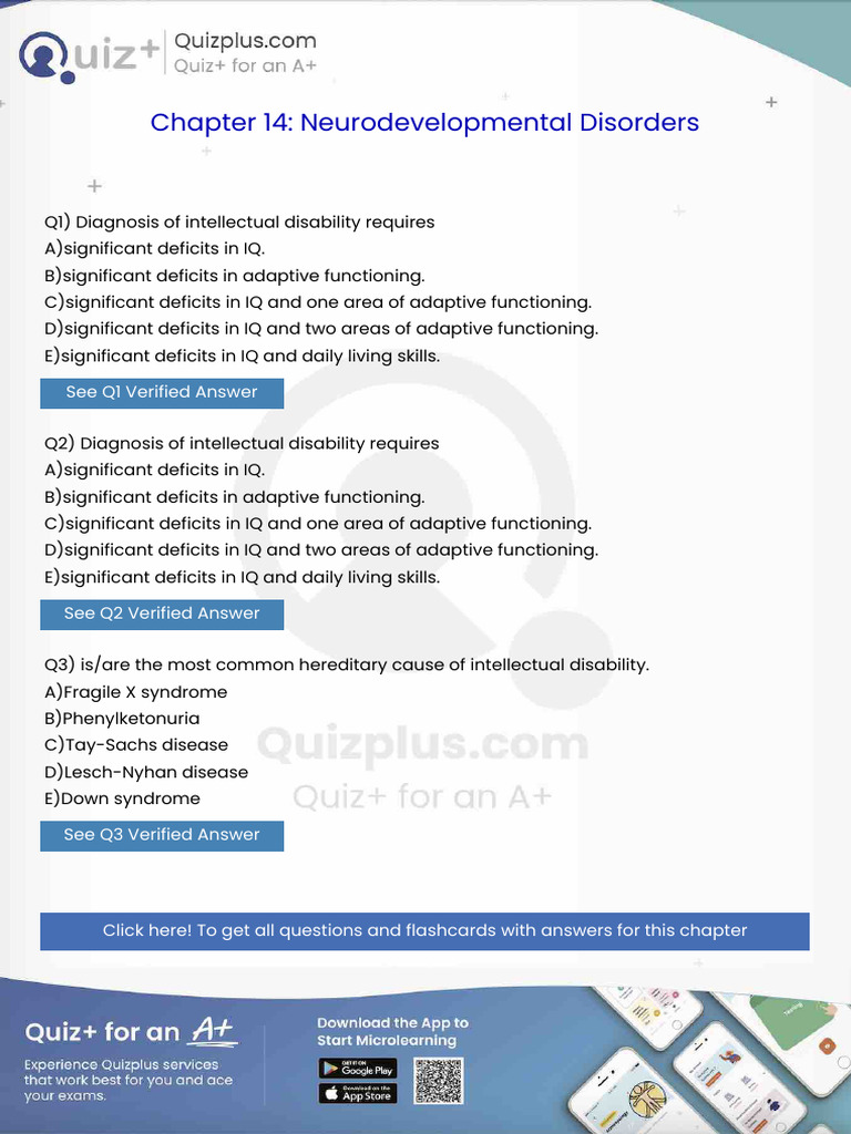 Diagnosis of Intellectual Disability Requires | PDF