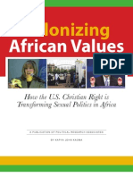 Colonizing African Values