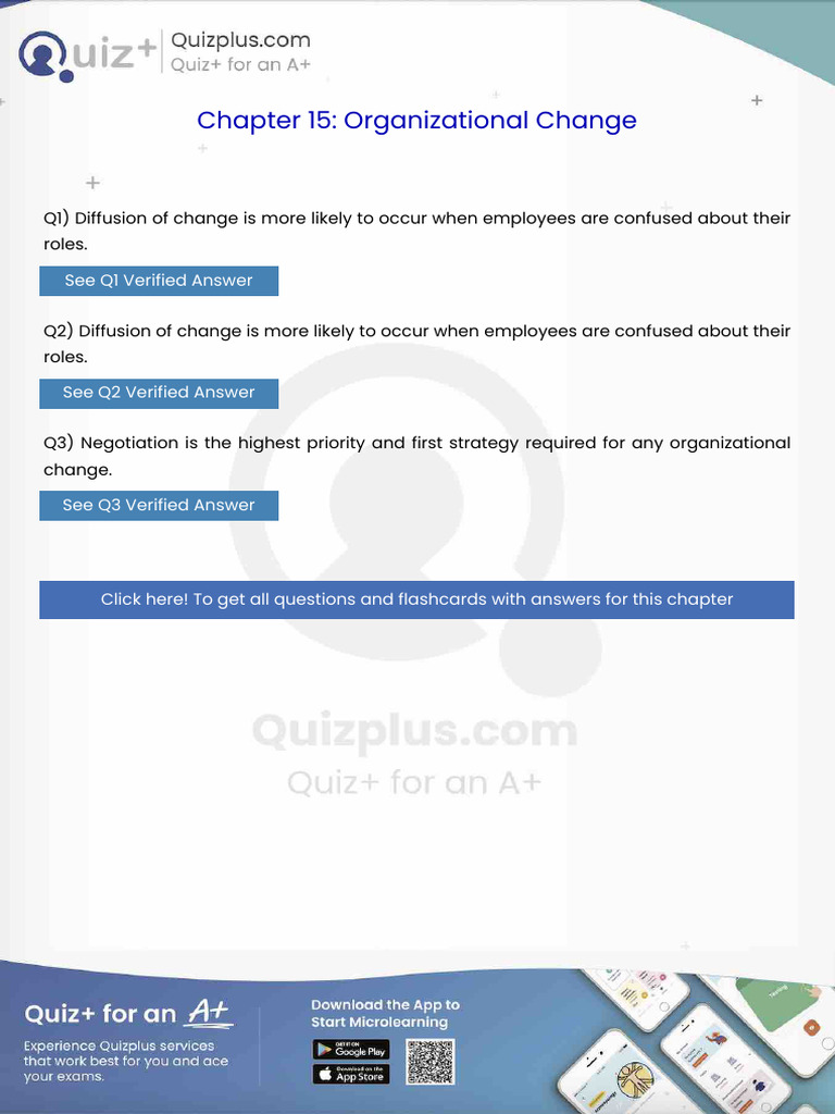Diffusion of Change Is More Likely To Occur When Employees Are Confused ...