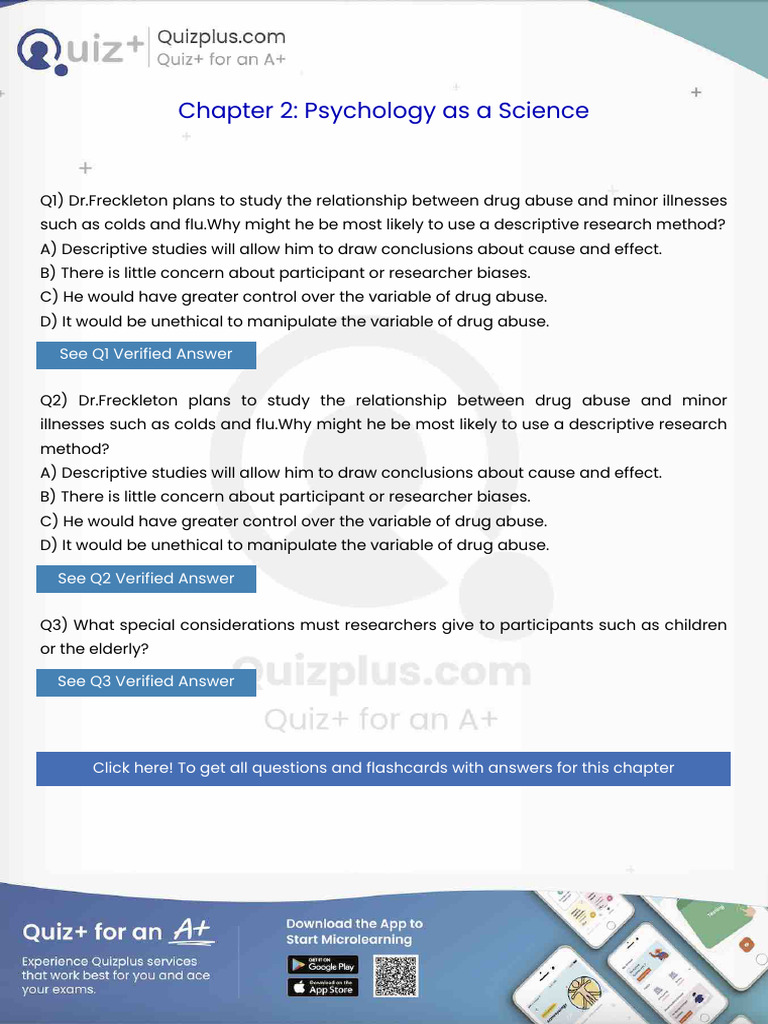 Drfreckleton Plans To Study The Relationship Between Drug Abuse and ...