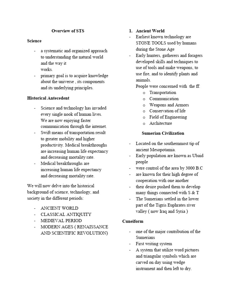 Overview of STS | PDF