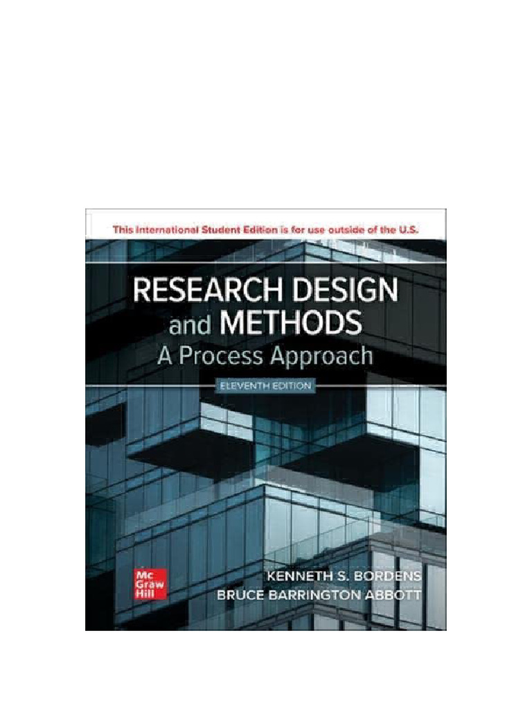 Research Design and Methods: A Process Approach, 11th Edition Bordens ...