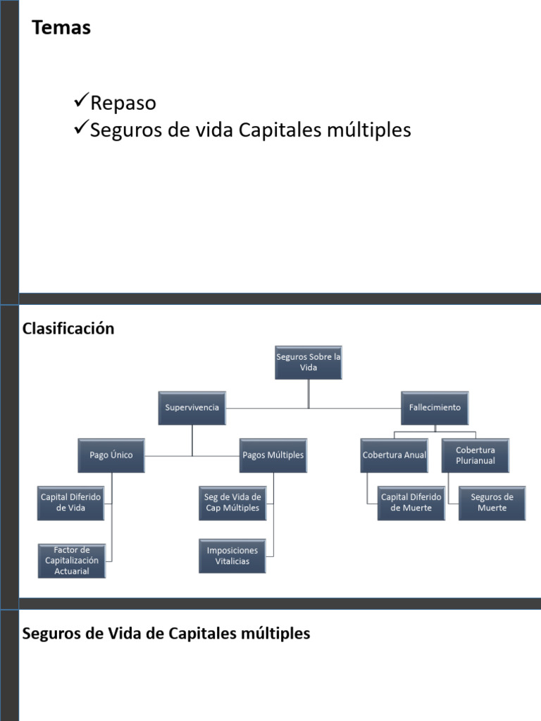 Clase 03 - Seg Vida Cap Multiples | PDF