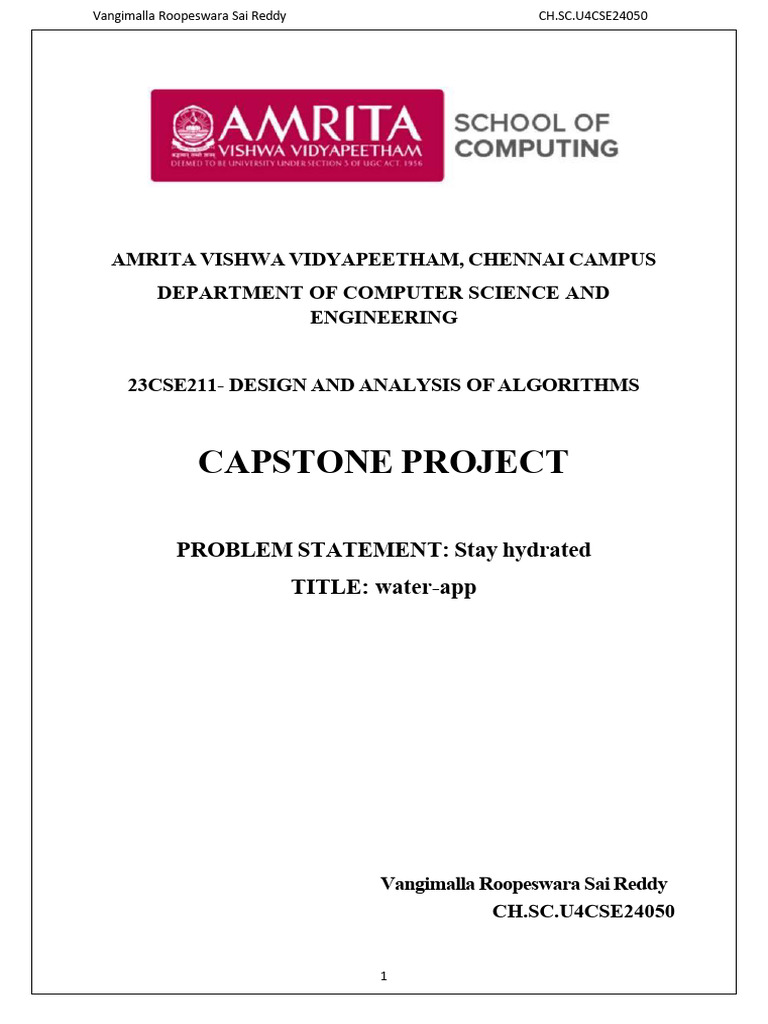 Daa Capstone Report 50 | PDF