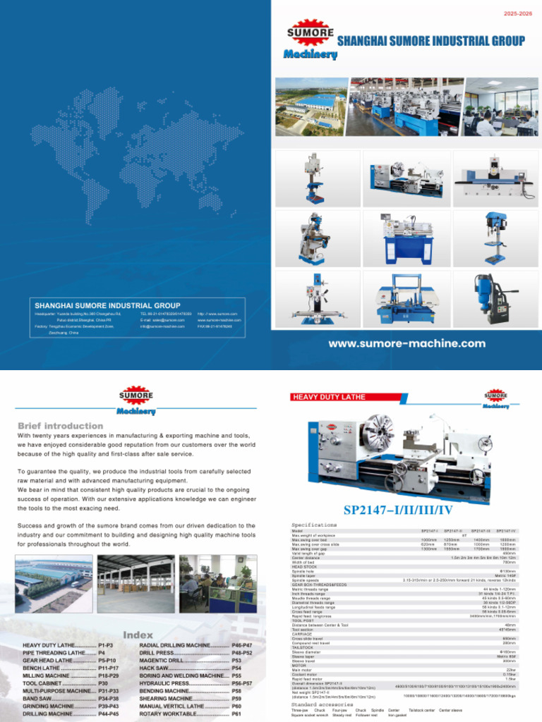 Sumore Machine Catalog-2025 | PDF