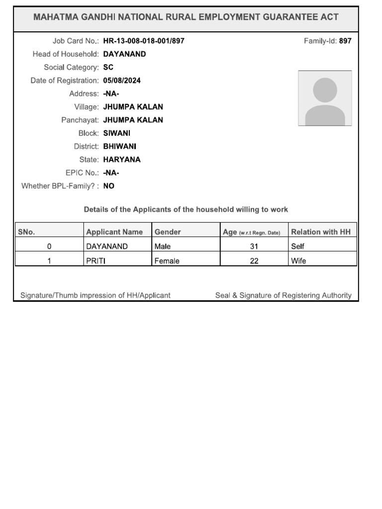Job Card HR 13 008 018 001 - 897 PDF | PDF