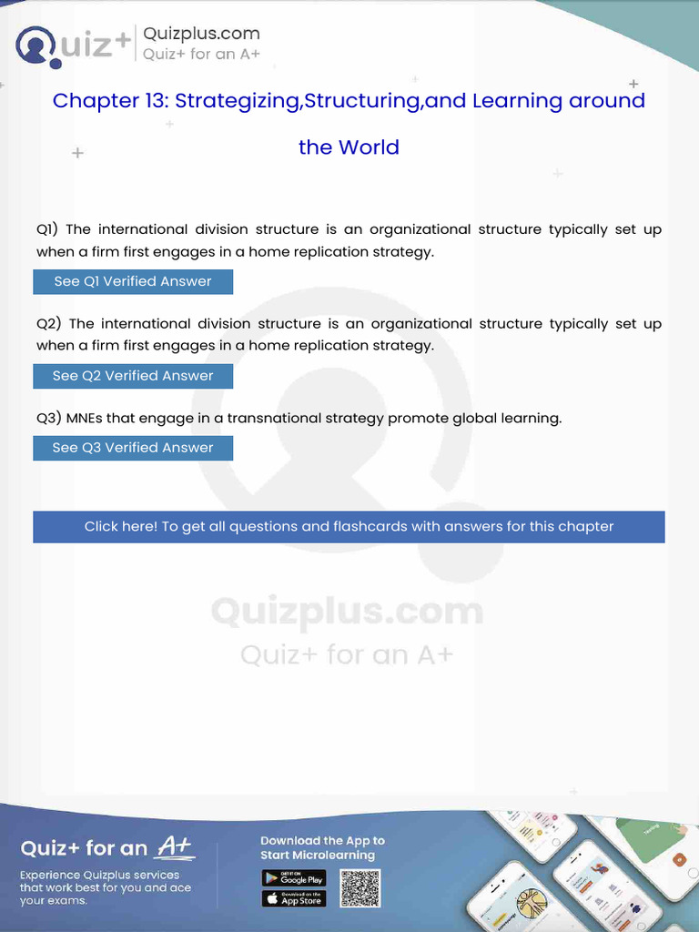 The International Division Structure Is An Organizational Structure ...
