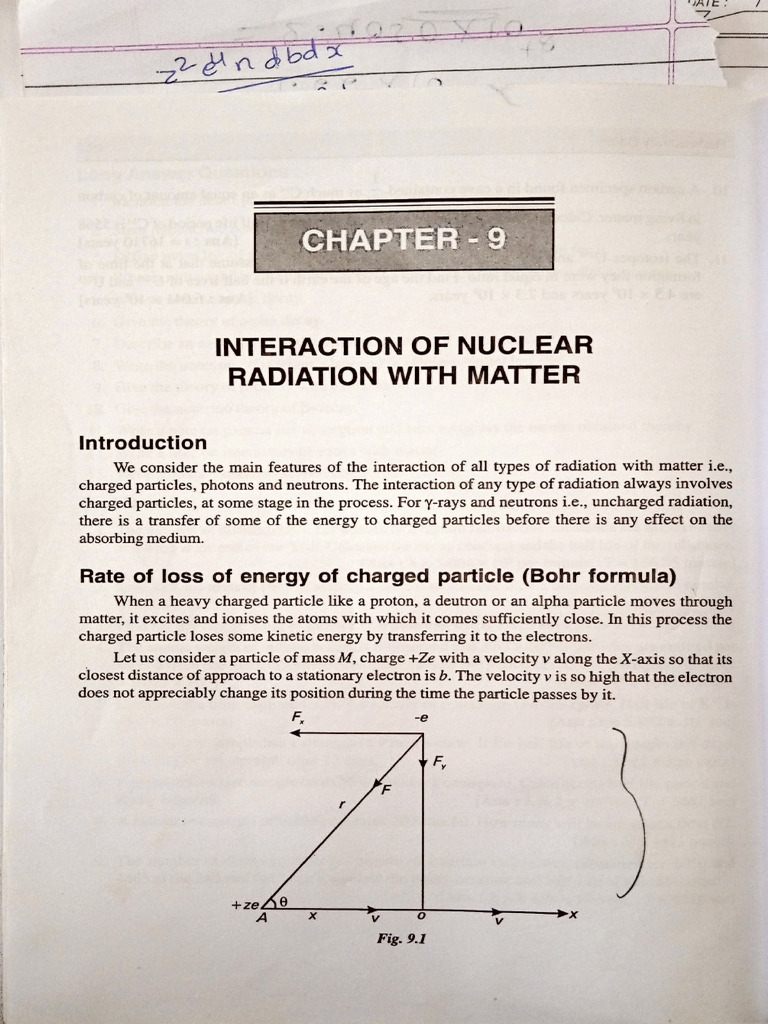 Interaction of Nuclear Radiation With Matter | PDF
