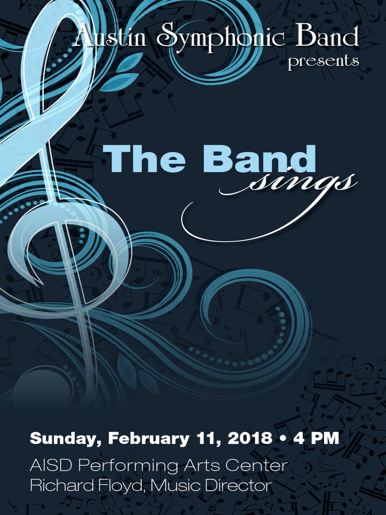 The Band Sings Concert Program | PDF