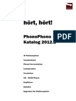 Phono Katalog Komplett