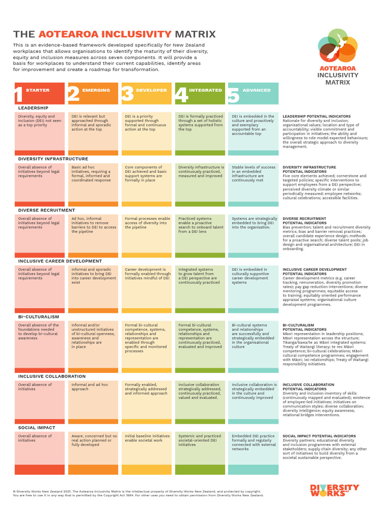 PDF - The Aotearoa Inclusivity Matrix | PDF