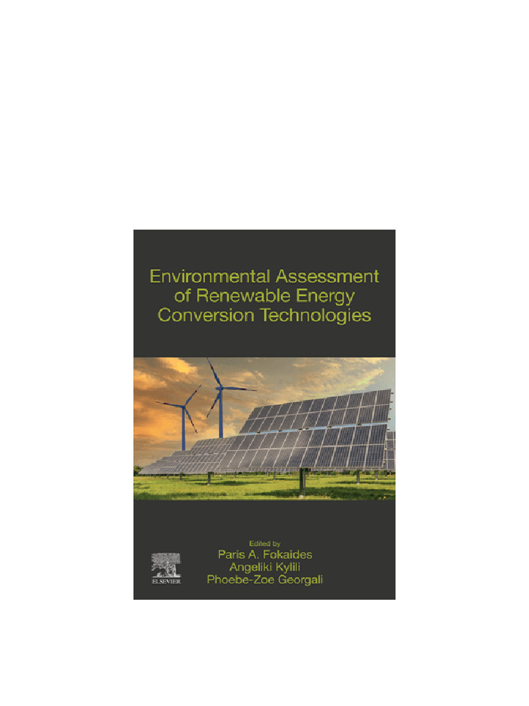 Environmental Assessment of Renewable Energy Conversion Technologies ...