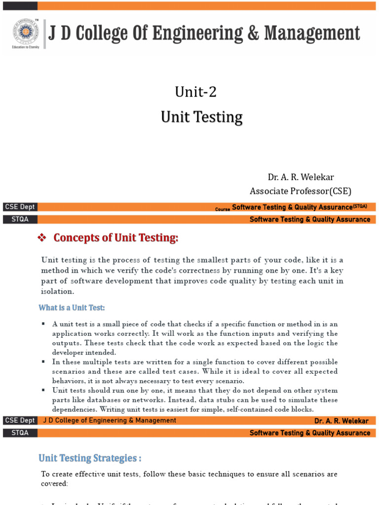 Unit 2 2 | PDF | Software Testing | Software Bug