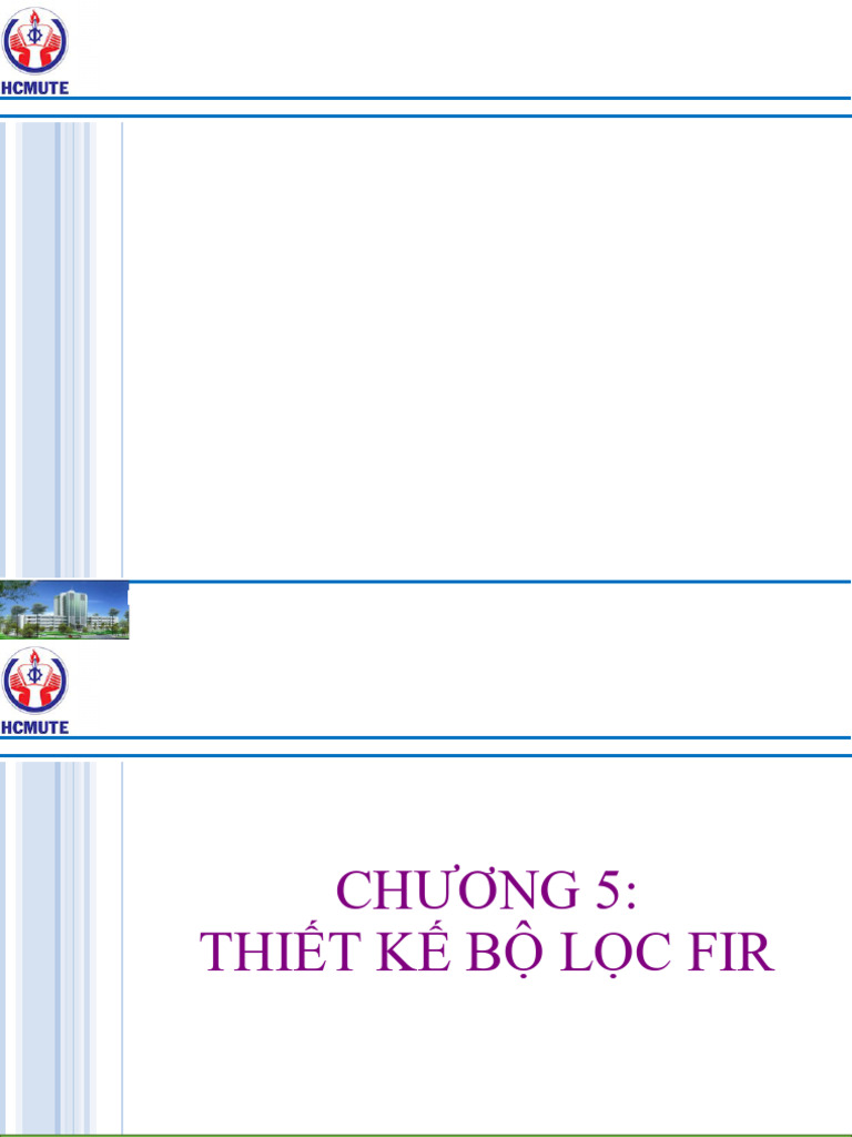 0 5 Chapter 5 - Thiet Ke Bo Loc FIR - New 2024 | PDF