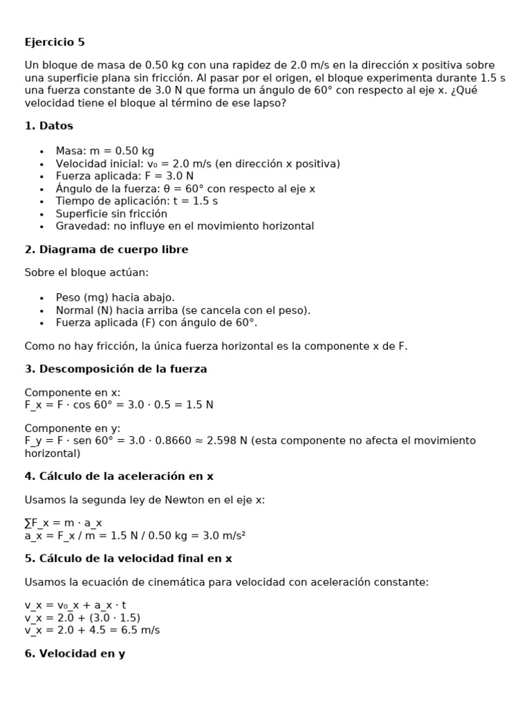 Ejercicio 5 | PDF