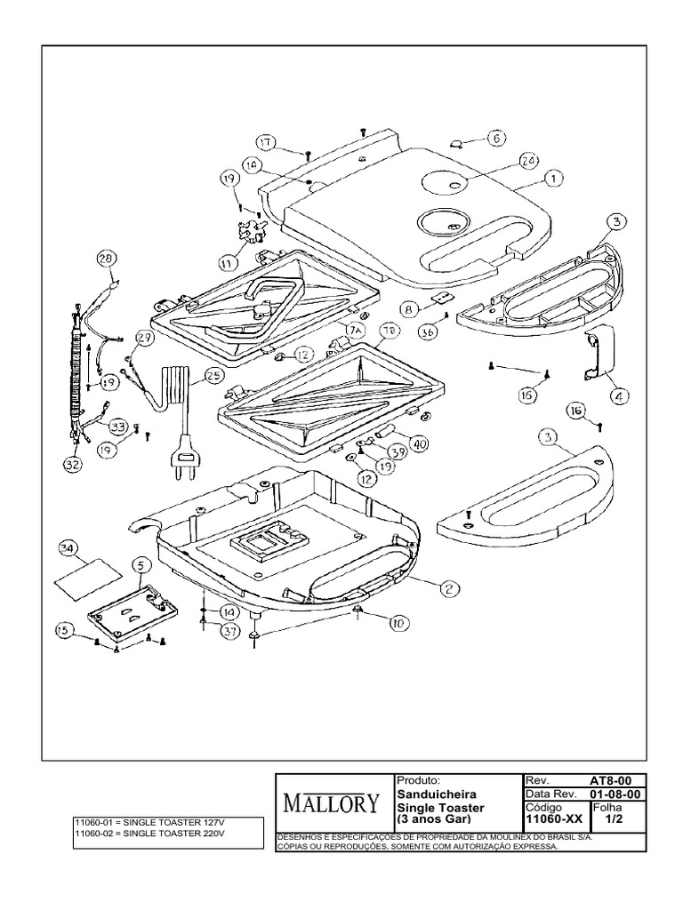 Sanduicheira Single Toaster | PDF