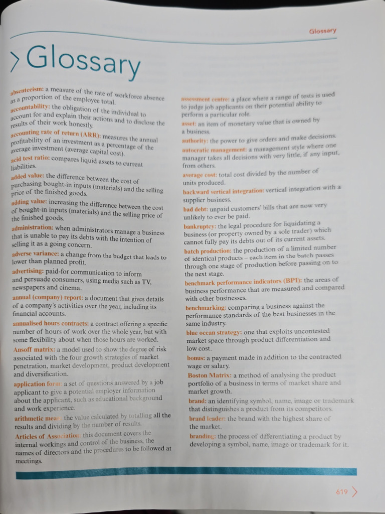 Key Terms & Equations As and A Level | PDF