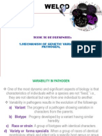 Genetic Variability in Pathogen