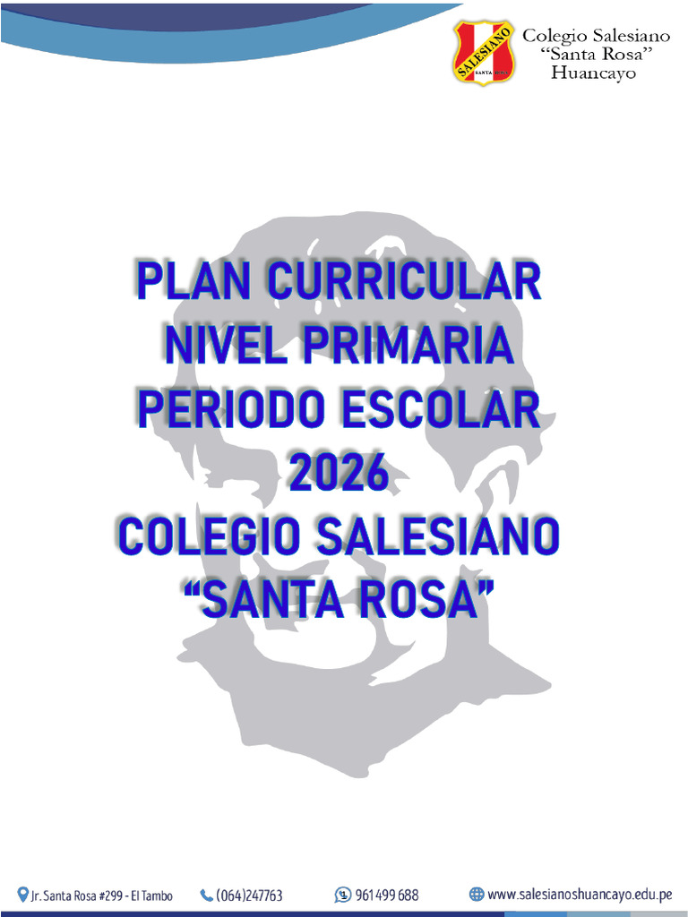 Plan Curricular de Nivel Primaria 2026 | PDF | Aprendizaje ...