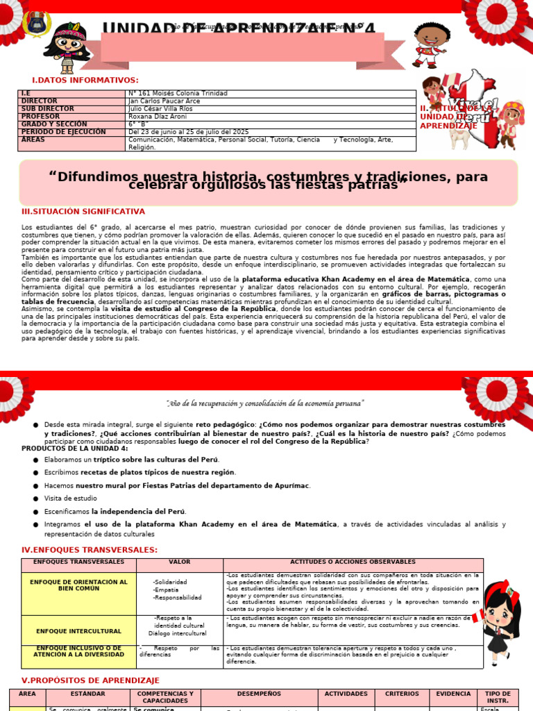CUARTA UNIDAD DE APRENDIZAJE (1) | PDF | Decimal | División (Matemáticas)