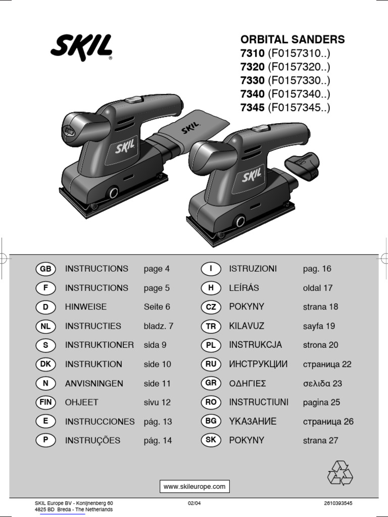 Skil 7310 Manual | PDF | Vacuum Cleaner | Mains Electricity