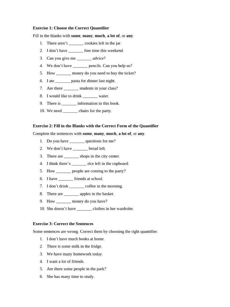 Exercises Quantifiers | PDF | Chess Openings | Chess Theory
