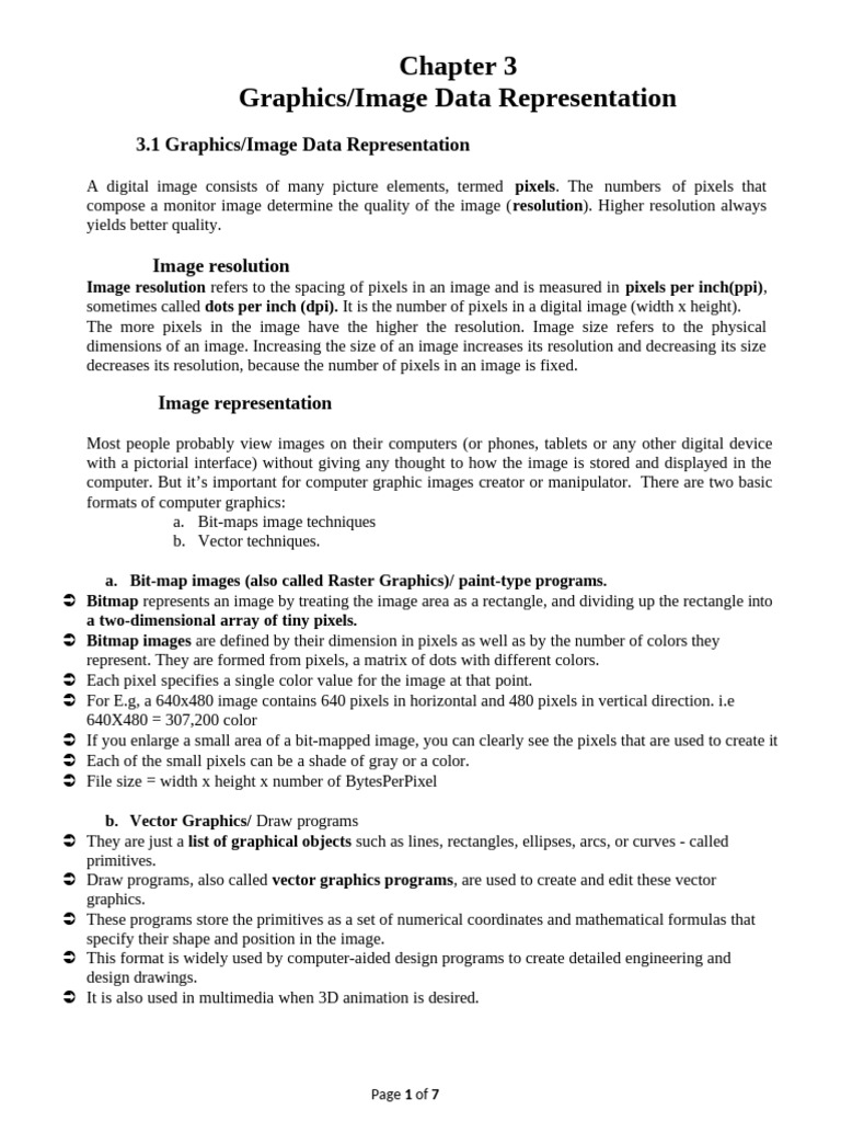 Chapter 3 One Introdquction | PDF | Pixel | Display Resolution