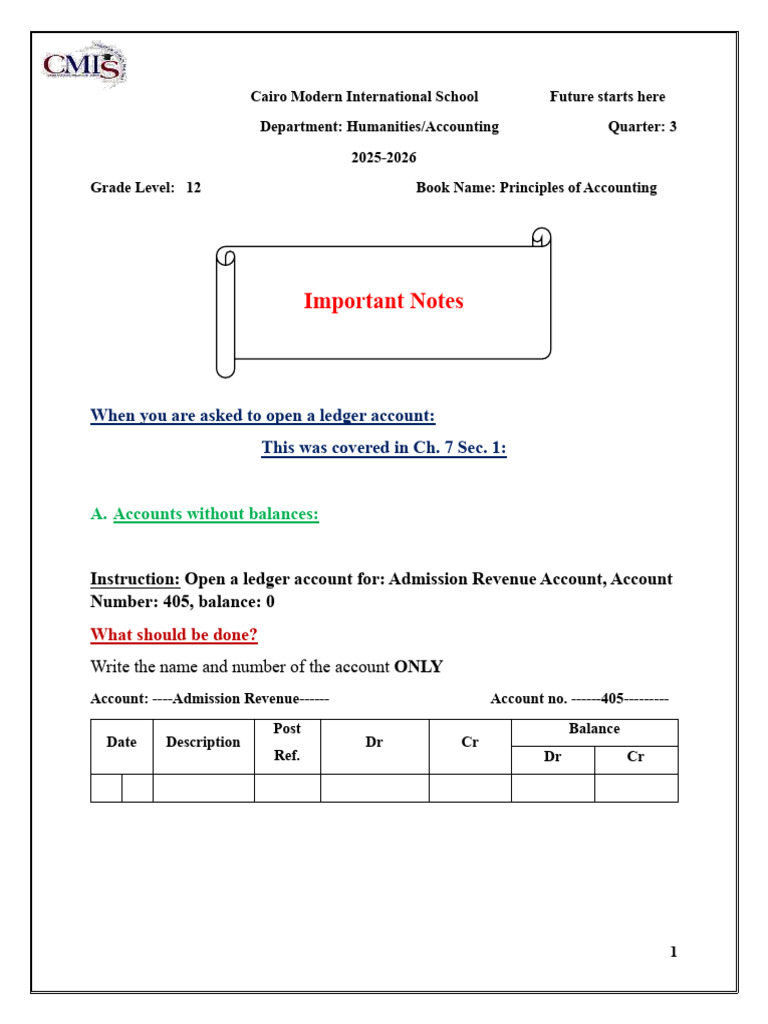 Imp. Notes Q3 | PDF | Business | Financial Services