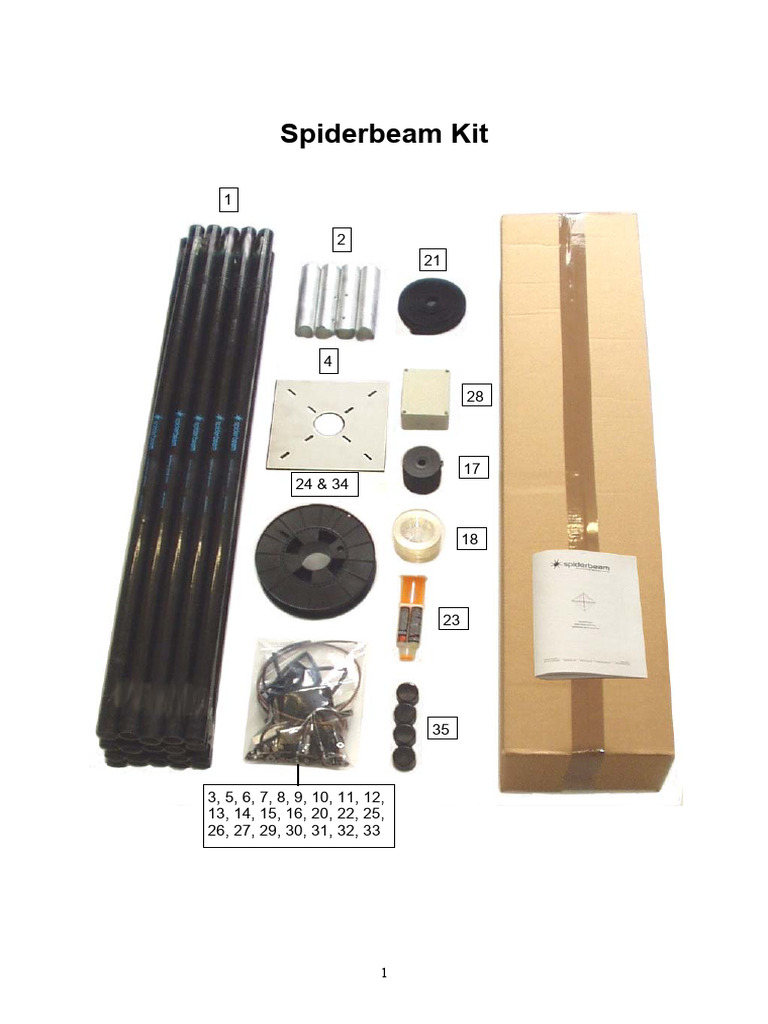 Spiderbeam Kit English | PDF | Screw | Mechanical Engineering