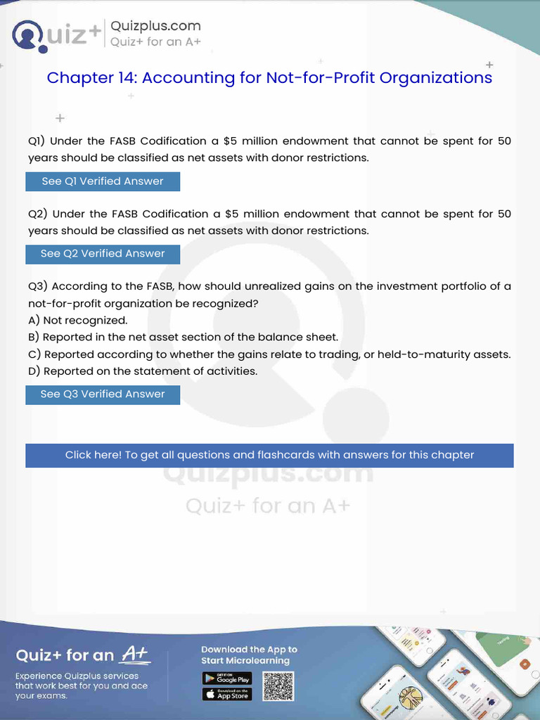 Under The Fasb Codification A 5 Million Endowment That Cannot Be Spent ...