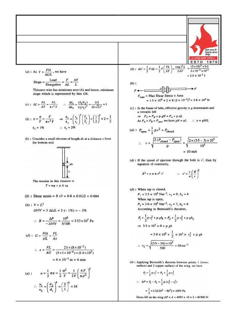 Booster Test No. 04 Solutions | PDF
