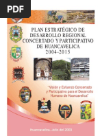 Huancavelica Desarrollo Regional 2004 - 2015