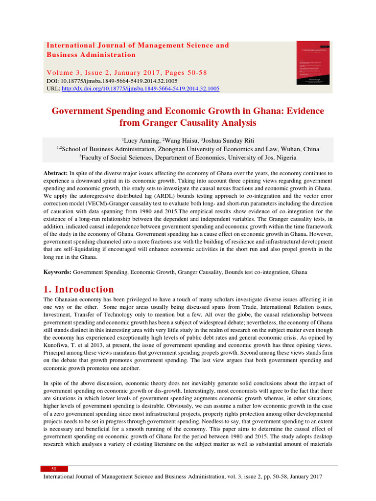 Government Spending and Economic Growth | PDF | Economic Growth ...