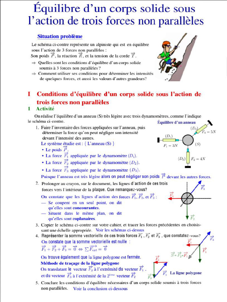 Cours08 - TCSF - Eq 3 Forces | PDF