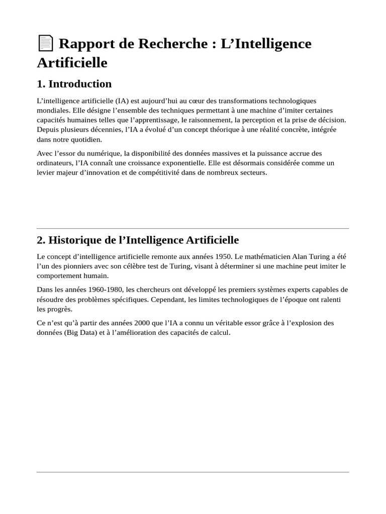 Rapport IA 2026 | PDF | Intelligence artificielle | Intelligence (IA ...