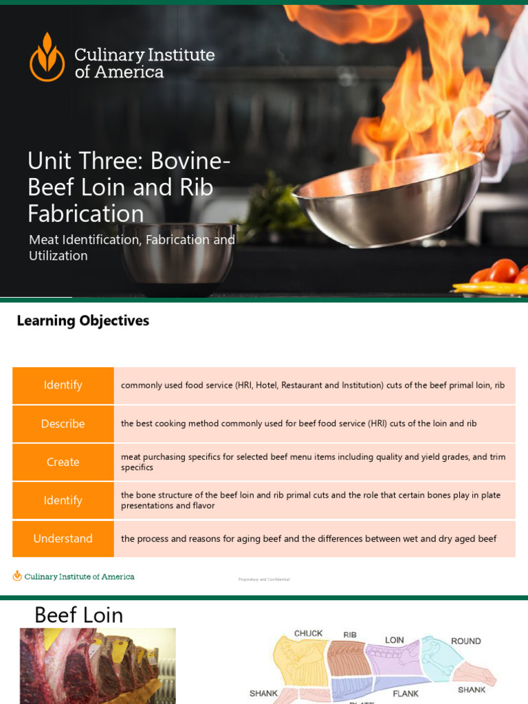 Unit 3 - Bovine, Beef Loin and Rib Fabrication | PDF | Steak | Beef