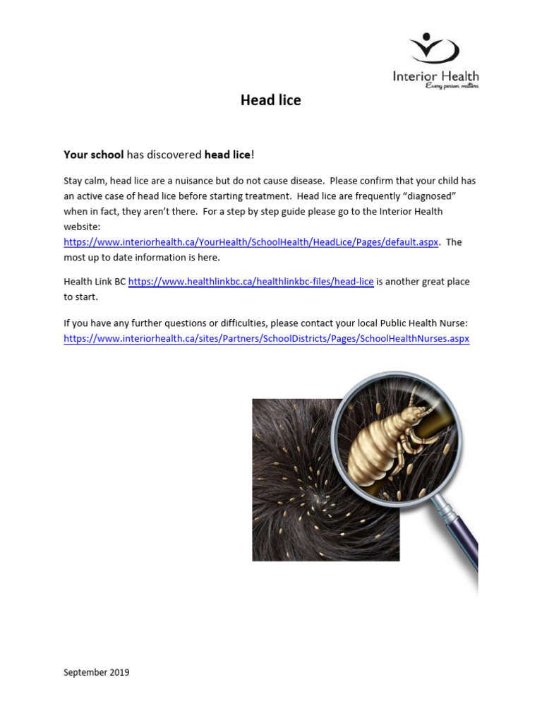 Head Lice Information | PDF