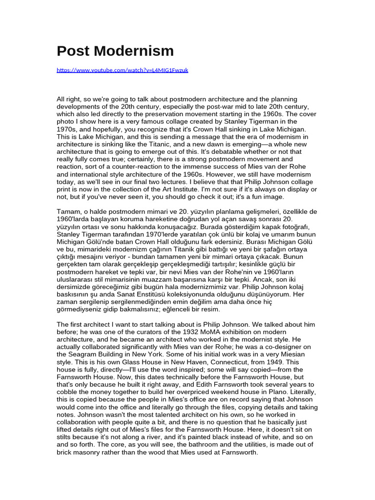 2) 19-11-24 Post Modernism | PDF